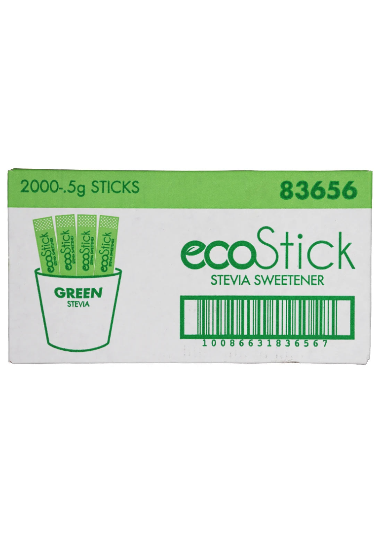 ecoStick Sugar Substitute Stevia | Green Stick | 2000 Count