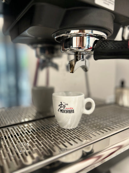 Mokarabia Espresso Cups and Saucers (Set of 6)