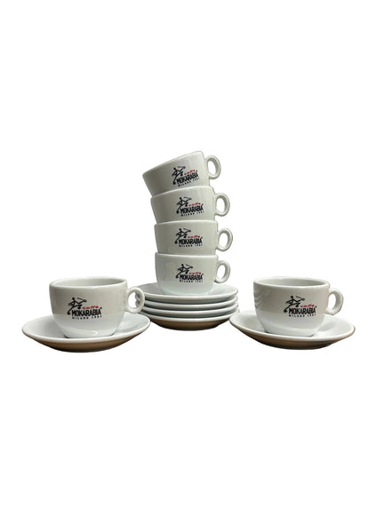 Mokarabia Capuccino Cups and Saucers (Set of 6)