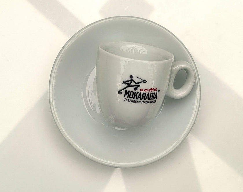 Mokarabia Espresso Cups and Saucers (Set of 6)