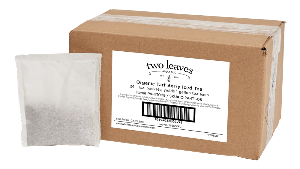 Two Leaves and a Bud Organic Tart Berry Iced Tea - 1 oz sachets