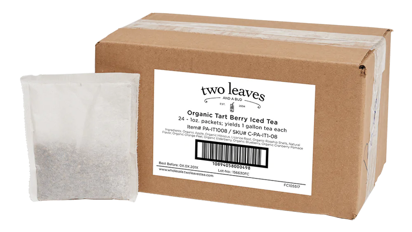 Two Leaves and a Bud Organic Tart Berry Iced Tea - 1 oz sachets